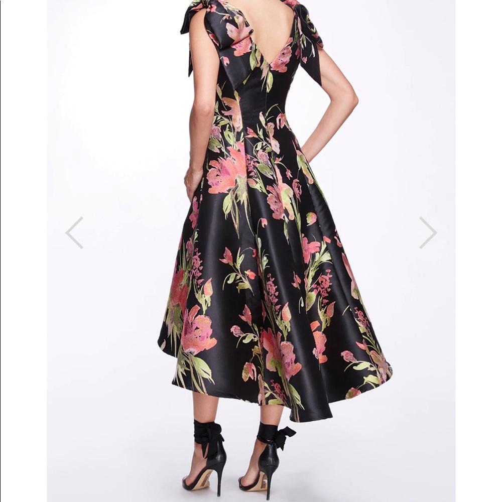 Marchesa Notte Hi-Lo Jacquard Gown. Never worn. Tags still on.